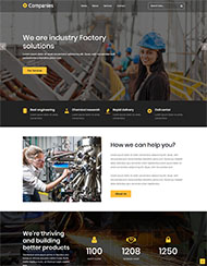 冶金工程企业HTML5模板
