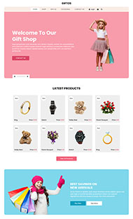 网上礼品商店HTML5模板