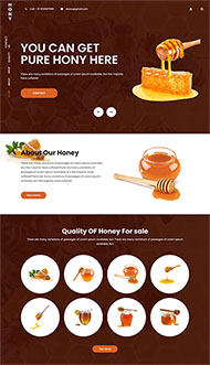蜂蜜生产厂家网站模板