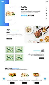 美食在线下单网站模板