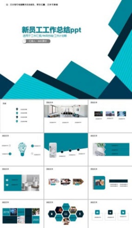 新员工工作总结ppt