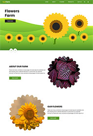 鲜花花卉市场展示网站模板