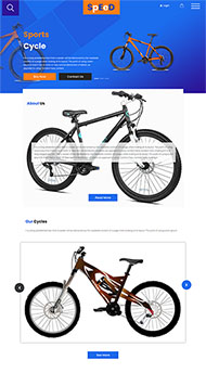 高端碳纤维自行车网页模板