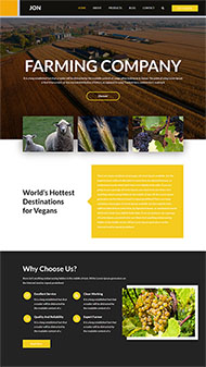 农业种植技术推广网站模板