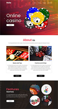 扑克纸牌游戏网站模板
