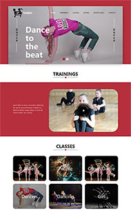 舞蹈培训HTML5网站模板