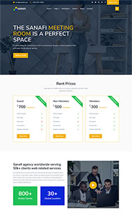 企业办公创意文化网站模板