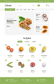 绿色有机食品商店HTML模板