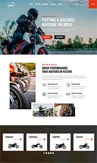 品牌摩托车销售公司网站模板