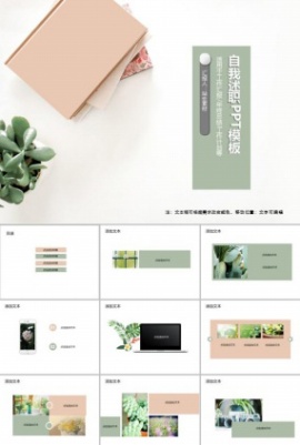 自我述职PPT模板