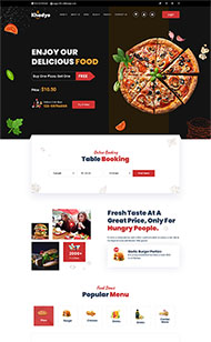 披萨快餐厅外卖网站模板
