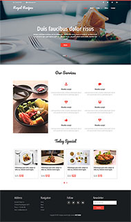 自助餐美食餐饮网站模板