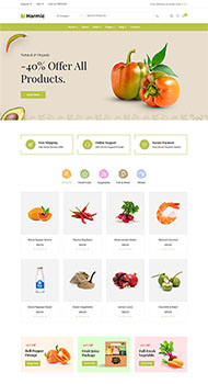 蔬菜水果生鲜超市电商网站模板