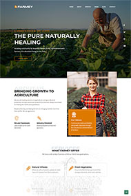 食品农业种植基地网站模板