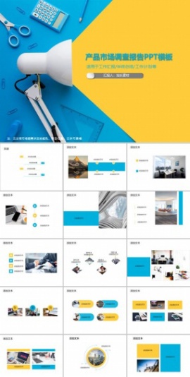 产品市场调查报告PPT模板