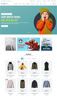 服装销售电商网站HTML5模板
