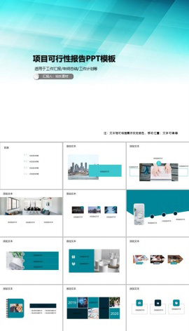 项目可行性报告PPT模板