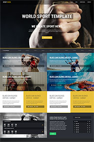 体育新闻网站HTML5模板