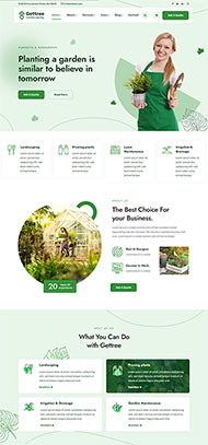 花园景观绿化公司网站模板
