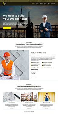 建筑施工装修公司网站模板