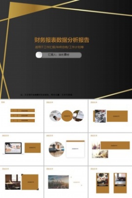 财务报表数据分析报告ppt模板