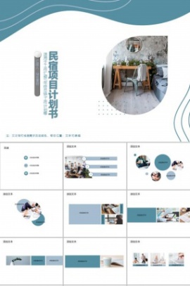 民宿项目计划书ppt模板