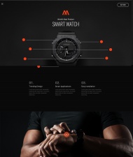 时尚腕表产品介绍HTML5网站模板