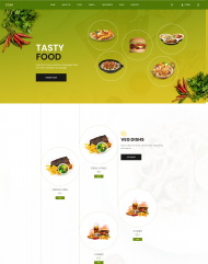 美味西式餐饮美食网站模板