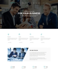 HTML5企业发展营销服务公司网站模板