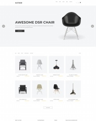 HTML5极简主义家具电子商务网站模板
