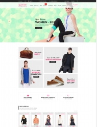 时尚鞋服配饰在线商城网站模板