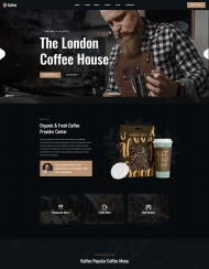 HTML5咖啡屋咖啡饮品店网站模板