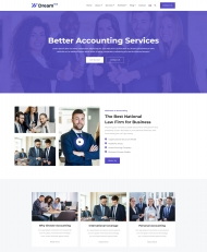 会计服务公司HTML5网站模板