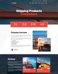 货运船运公司宣传网站模板