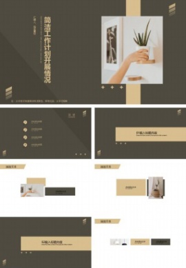 简洁工作计划开展情况ppt模板