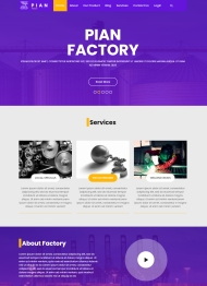HTML5机械配件工厂宣传网站模板