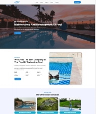 泳池专业清洁服务公司网站模板