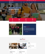 高等教育服务机构宣传网站模板