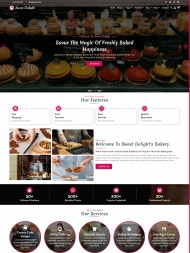 手工烘焙美食网站模板
