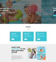 HTML5游泳馆宣传网站模板