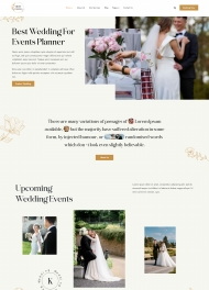 婚礼活动策划服务公司网站模板