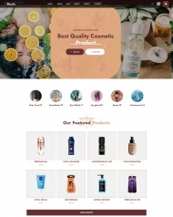 HTML5化妆品店在线宣传网站模板