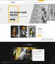 响应式建筑施工公司网站模板