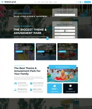 HTML5主题游乐园宣传网站模板