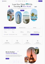 HTML5旅行服务公司宣传网站模板