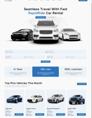 旅行汽车租赁服务公司网站模板