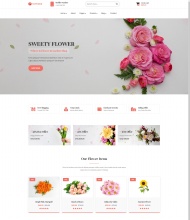 HTML5花店在线商城网站模板
