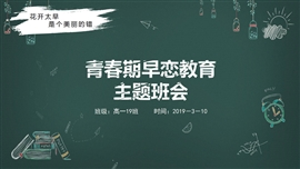 《青春期早恋教育》主题班会教育PPT课件