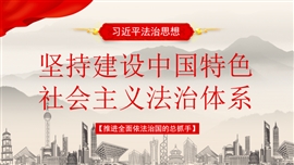 中国特色社会主义法治依法治国PPT模板