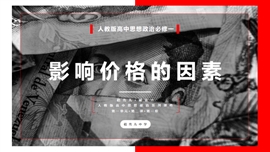 高中政治高一《影响价格的因素》PPT课件